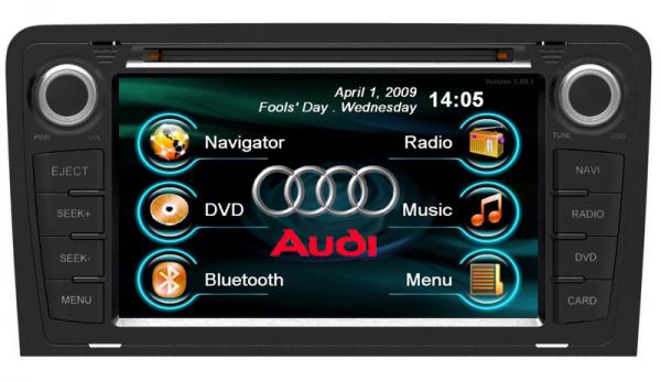 Штатная магнитола Dvd Gps Roadrover  для  AUDI A3 05+ OS Android