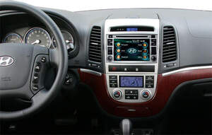 Штатная магнитолаGps,Navi,DVD Roadrover для   Hyundai Santa Fe Ровно